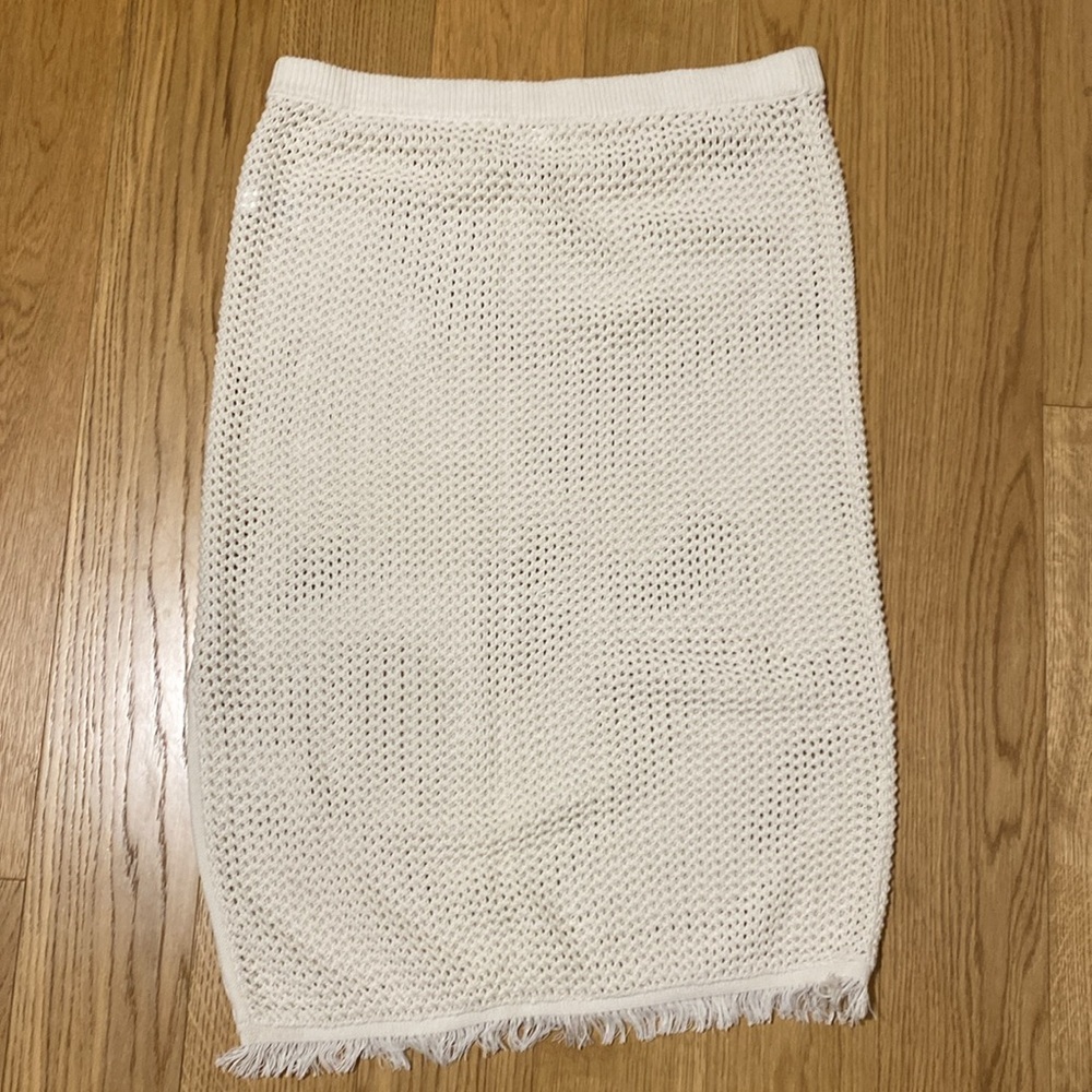 Old Navy Long Bathing Suit Cover Up Skirt with Crochet Costume Cover Style - Picture 4 of 4
